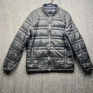 Michael Kors Packable Down Jacket Mens Large Black Lightweight Puffer Coat